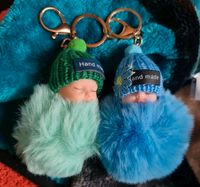 Pompom Schlafen Baby Keychain Niedliche Flauschige Plüsch Puppe Thüringen - Zella-Mehlis Vorschau