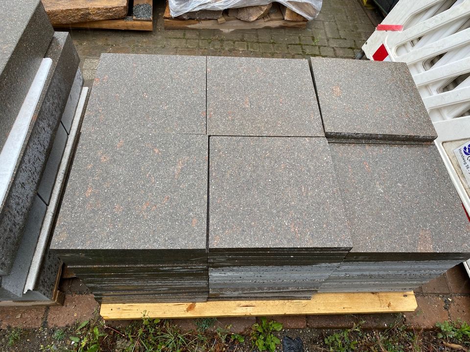 WEBRO Porphyr Bodenplatten/Terassenplatten/Blockstufen/Stufen in Hannover