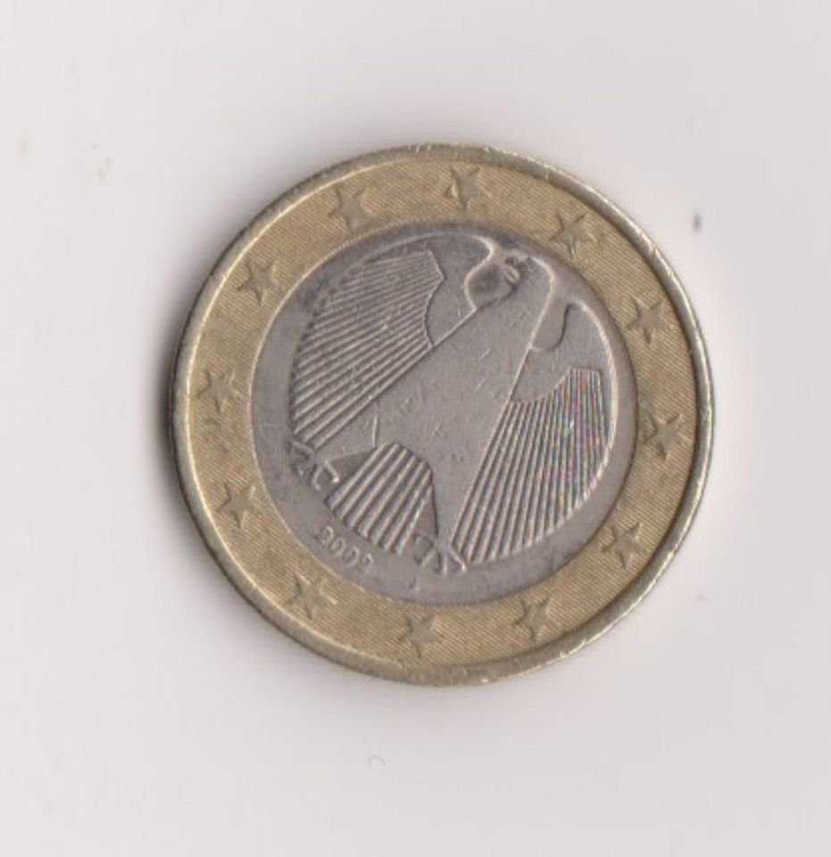 1 Euro Münze mit Fehlprägung in Köln