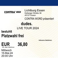 2x Dudes LIVE TOUR 2024 15.05. in Essen Ticket Nordrhein-Westfalen - Wickede (Ruhr) Vorschau