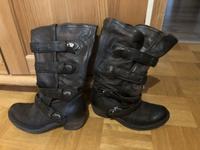 AS98 Stiefel Gr38 mit Schnallen Brandenburg - Falkensee Vorschau