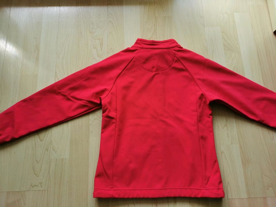 Softshelljacke Gr 134 Rot NKD Sports Fleece in Zeitz