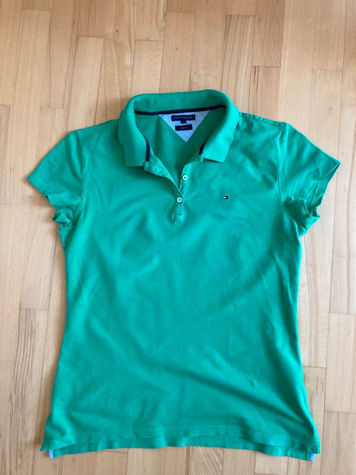 Tommy Hilfiger Poloshirt Grün Gr. L Slimfit in Vechta