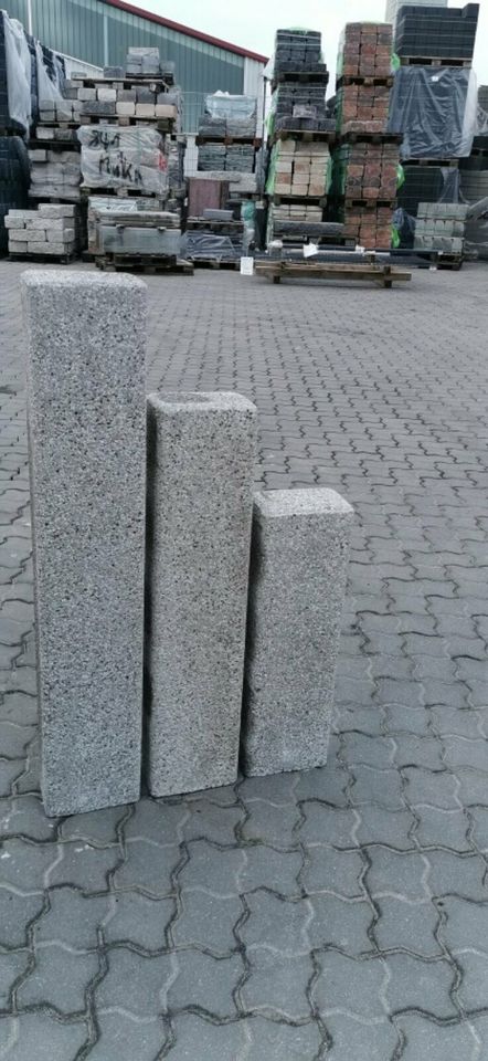Beton  Palisaden kugelgestrahlt granit grau von 1m bis 1,60 mt in Wörth a. Main
