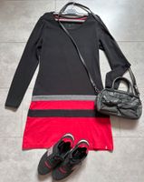 Frühlingsoutfit Sweatkleid von Esprit in schwarz/rot Gr. L Schwerin - Altstadt Vorschau