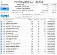 FUJITSU 40GB 2,5 HDD MHT2040AH Nordrhein-Westfalen - Arnsberg Vorschau