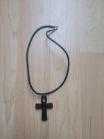 Schmuck Kette mit Kreuz in schwarz grau Rheinland-Pfalz - Hochspeyer Vorschau