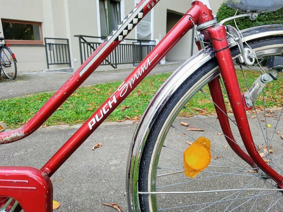 schickes rotes Fahrrad Damen - fahrbereit Retro, Vintage in München