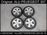 4x ALU PEUGEOT + ALLWETTERREIFEN * 4 SEASONS GOOD YEAR 205-55-16 Nordrhein-Westfalen - Alsdorf Vorschau