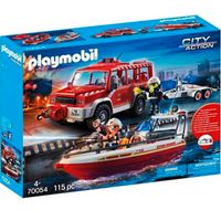 Feuerwehrfahrzeug mit Löschboot von Playmobil Rheinland-Pfalz - Kasel Vorschau