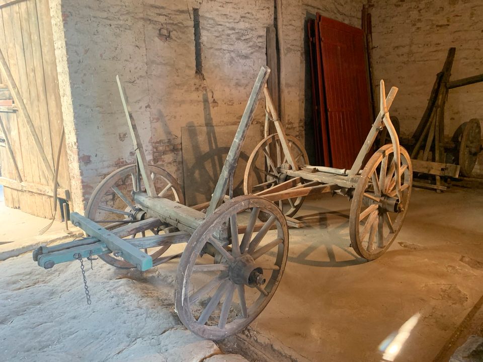 alter Leiterwagen in Kloster Lehnin