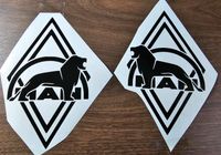 MAN Logo Raute Dekor Aufkleber Lkw Bayern - Kaufbeuren Vorschau