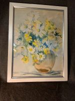 Gemälde 60 Jahre Vintage Aquarell Blumen Vase signiert A Kühler Nordrhein-Westfalen - Datteln Vorschau