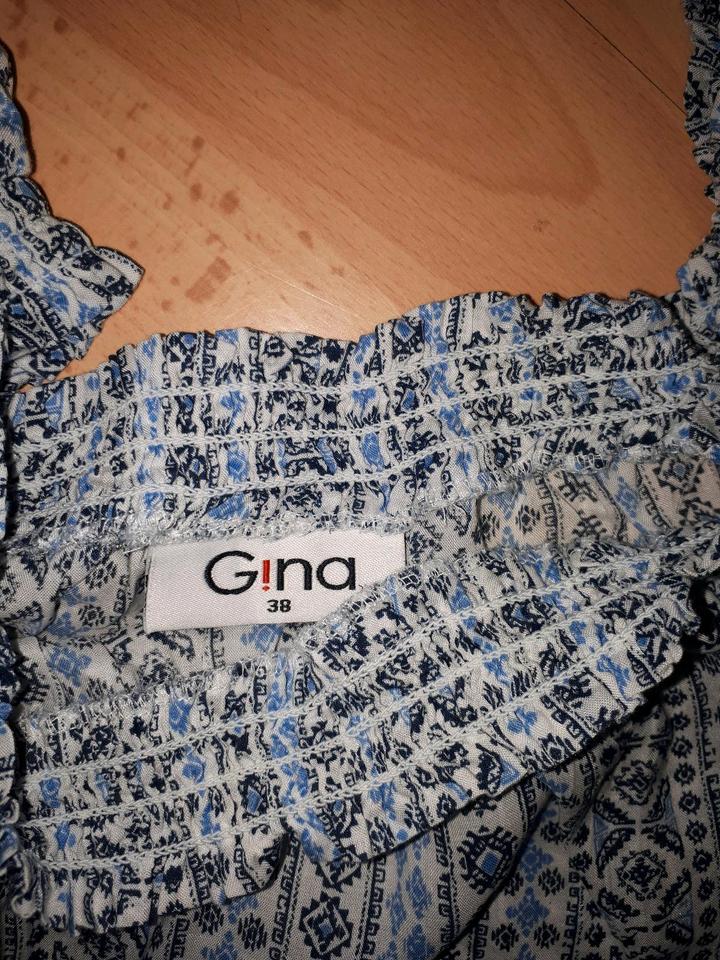 Damen Bluse Oberteil gr 38 M Gina  In blau in Herne