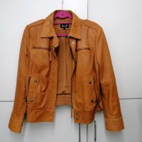 Bikerjacke  Jacket in edlem cognac echtes Leder Gr 40 von "Miss H Nordrhein-Westfalen - Geilenkirchen Vorschau