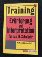 Neu!!! Training Erörterung und Interpretation Deutsch 10. Klasse Hessen - Hammersbach Vorschau