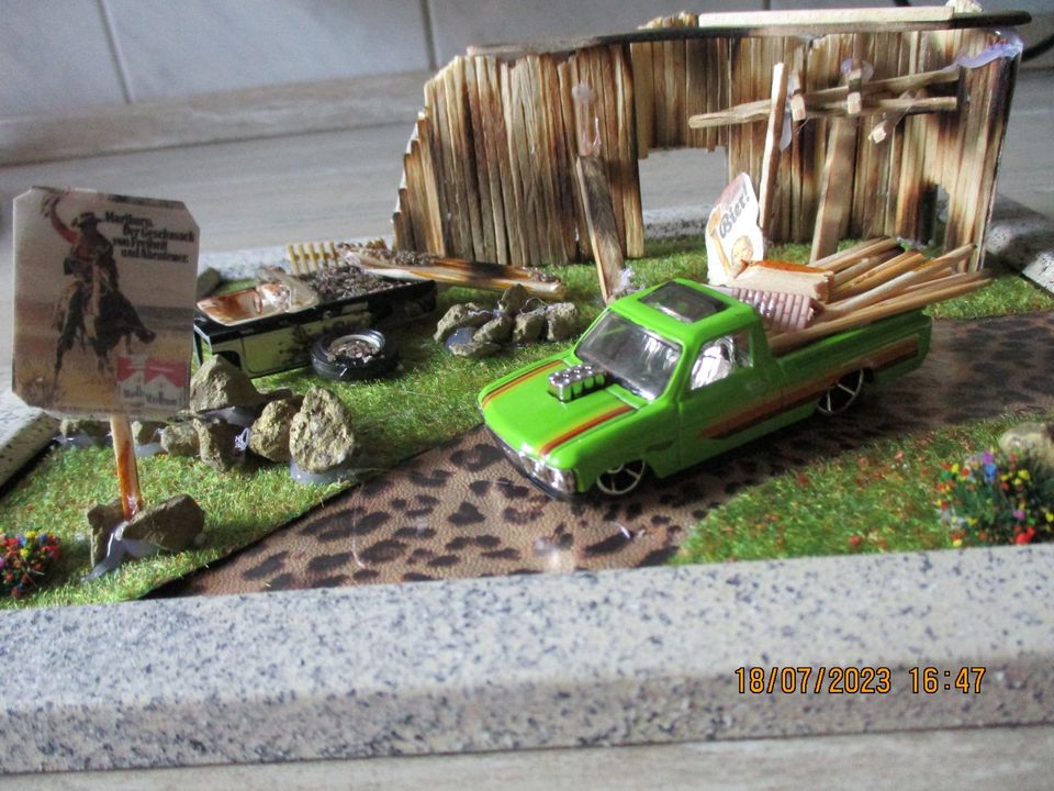Modellauto-Diorama in Waldheim