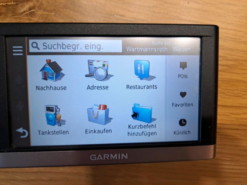 Navi Garmin mit lebenslangen Updates in Wartmannsroth