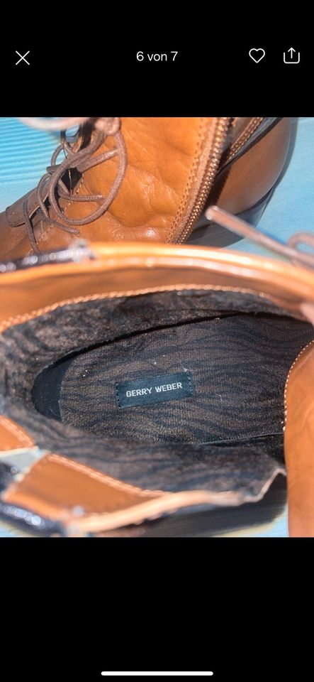 GERRY WEBER Stiefel Stiefelette Gr.38 neuwertig in München