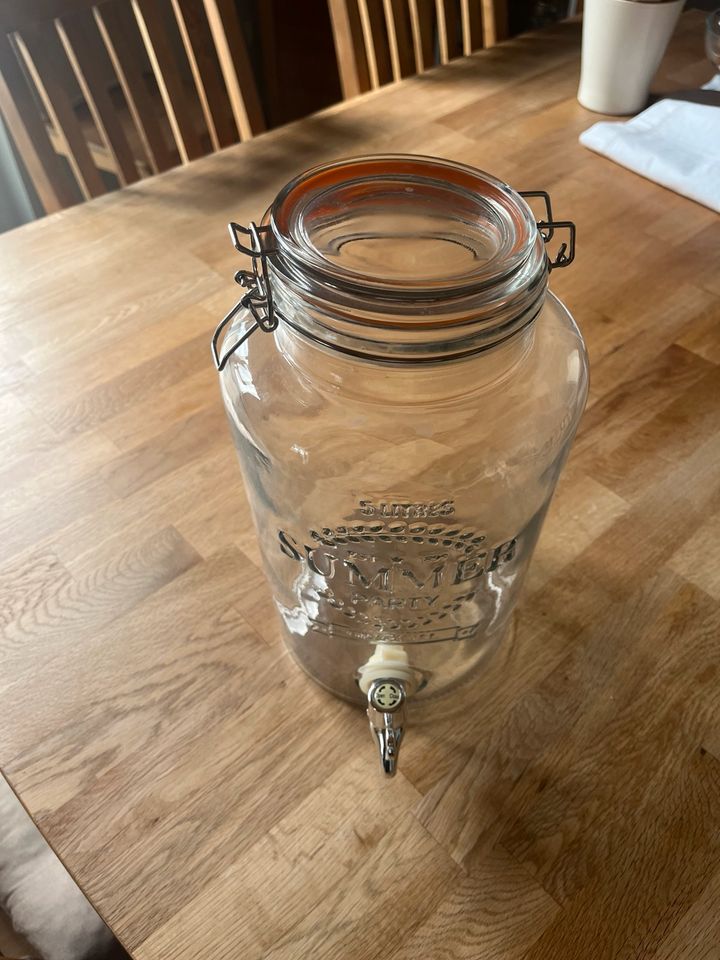 Getränkespender Glas 5 Liter mit Zapfhan in Gägelow