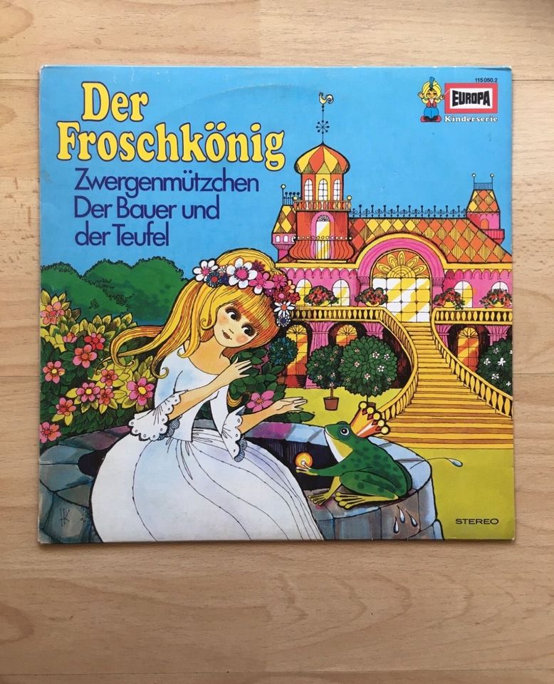 Der Froschkönig, Hörspiel, Märchen, Europa, LP Kinderschallplatte in Hattingen