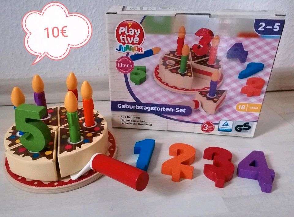 OVP Playtive Obst Gemüse Holz Torte Kuchen Kinderküche Zubehörset in Erfurt