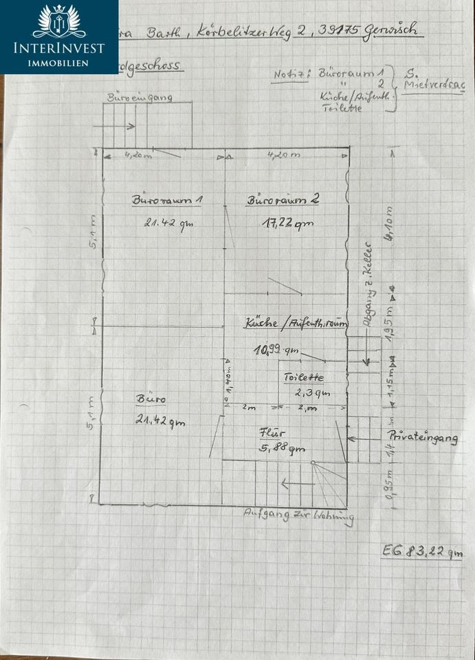 *Büro mit Stellplätzen und Außenfläche direkt an der B1* in Gerwisch