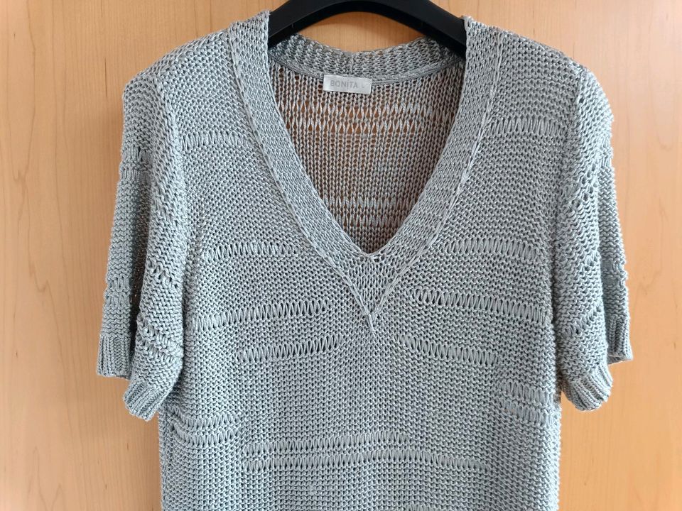 Sommer-Pullover Gr. L grau in Karlshuld