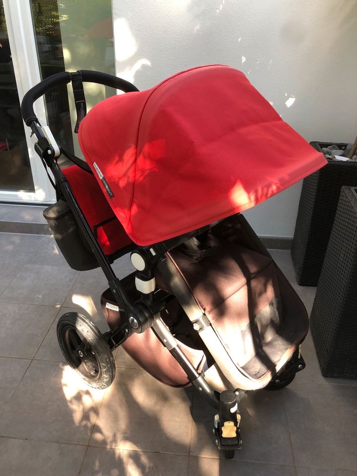 Bugaboo Cameleon 3 Kombikinderwagen in Schwarz/Rot in Düsseldorf