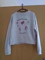 Cremefarbener Pullover mit Druck Gr. L Marke C&A Rheinland-Pfalz - Salmtal Vorschau