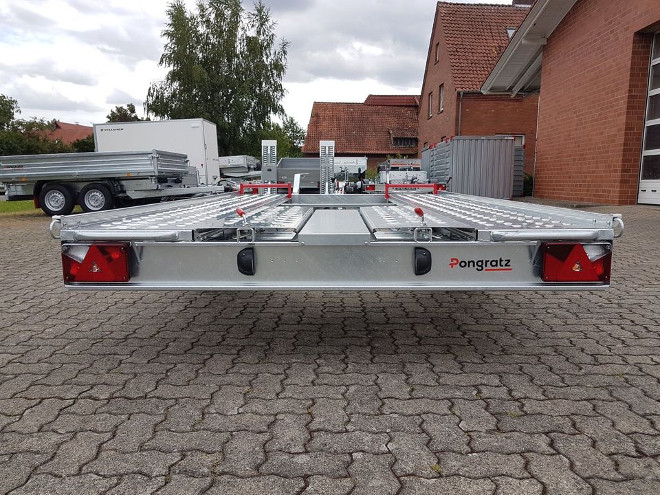 Pongratz L-AT 350 G-K 1,5t Autotransportanhänger kippbar in Lüdersfeld