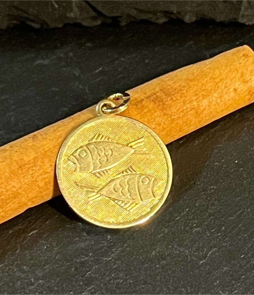 Sternzeichen-Anhänger "Fische" 333 (8ct.) Gelbgold Gold T298 in Berlin