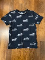 Puma T-Shirt Gr.140 schwarz mit Logos top Niedersachsen - Schellerten Vorschau
