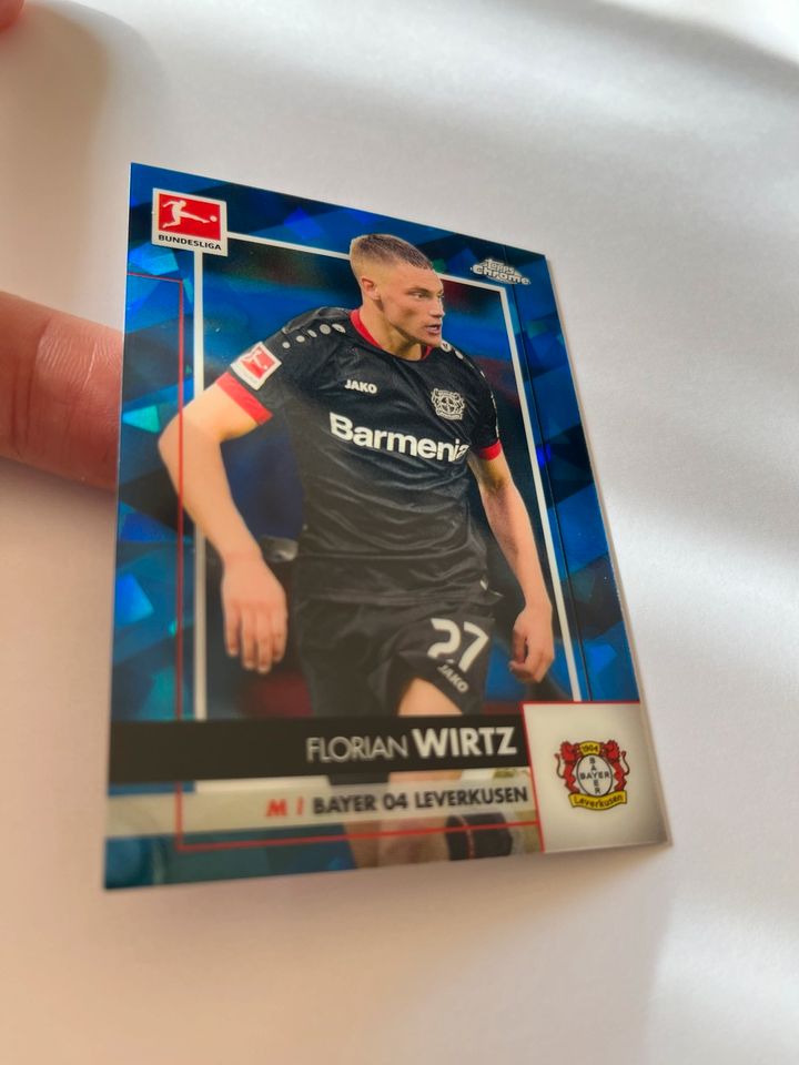 Florian Wirtz 2021 Topps Chrome RC Sapphire Edition Bundesliga #6 in Heinsberg