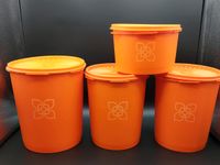 Tupperware orange Fleur Dosen vintage 70er Kanister Hessen - Weilrod  Vorschau