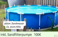 INTEX Pool 3,66m D. Inkl. SANDFILTERPUMPE u. SCHLÄUCHE Nordrhein-Westfalen - Borken Vorschau