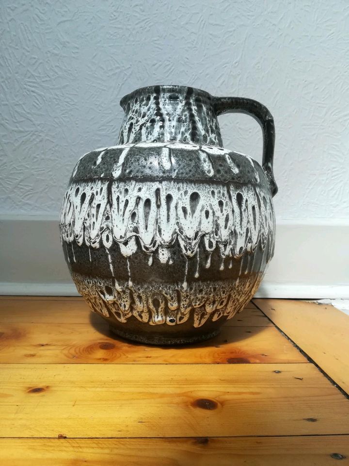 Große vintage Keramikvase Bodenvase fat lava mid century retro 60 in Essen