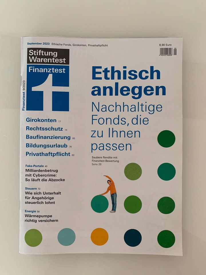 Finanztest Stiftung Warentest Ausgabe September 2023 (09/2023) in Friedrichshafen