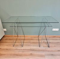 ⭐️  Kare Design Glas Schreibtisch, Glastisch mit Chromgestell Kr. Altötting - Kirchweidach Vorschau