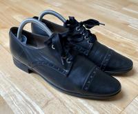 UNISA Halbschuhe Schuhe Business Schwarz Leder Gr. 40 Aachen - Eilendorf Vorschau