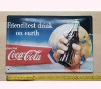 Nostalgie Retro Werbeschild Coca-Cola 30x20 Berlin - Hellersdorf Vorschau