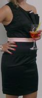 Lipsy London Damen Cocktailkleid Satin schwarz-rosa Größe 40 Bayern - Lamerdingen Vorschau