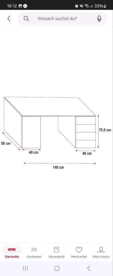 Hochbett.mit schreibtisch in Hildburghausen