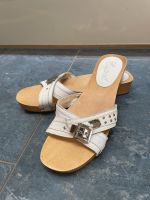 Esprit Slipper Damen Pantolette Holz weiß Leder Gr.40 wNeu Bayern - Hohenfurch Vorschau