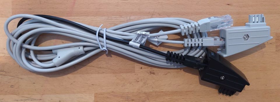 Y-Kabel Anschlußkabel für DSL-Router mit Adapter in Ehrenfriedersdorf