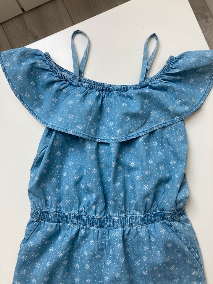 Sommer-Kleid / Jumpsuit Gr. 134/140 S.Oliver H&M Yigga blau dots in Meppen