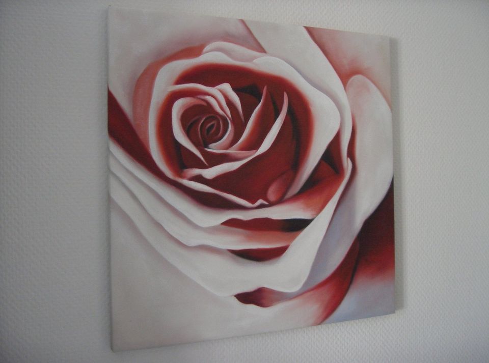 Romantic Rose Ölgemälde 60x60 Wohn-/Schlafzimmer Diele Dekoration in Essen