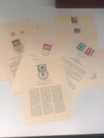 Briefmarken Bögen Erstausgabe 50er Jahre Ersttagsblatt Stuttgart - Zuffenhausen Vorschau