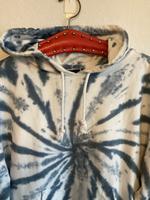 ASOS Hoodie Batik Tie Dye Sweatshirt blau weiß Hessen - Schauenburg Vorschau