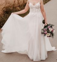 Brautkleid Stella York 7514 XS/S/36 ALinie Ivory Glitzer Schleppe Düsseldorf - Eller Vorschau